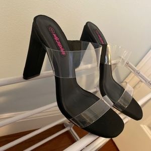 Clear Strapped Sandals